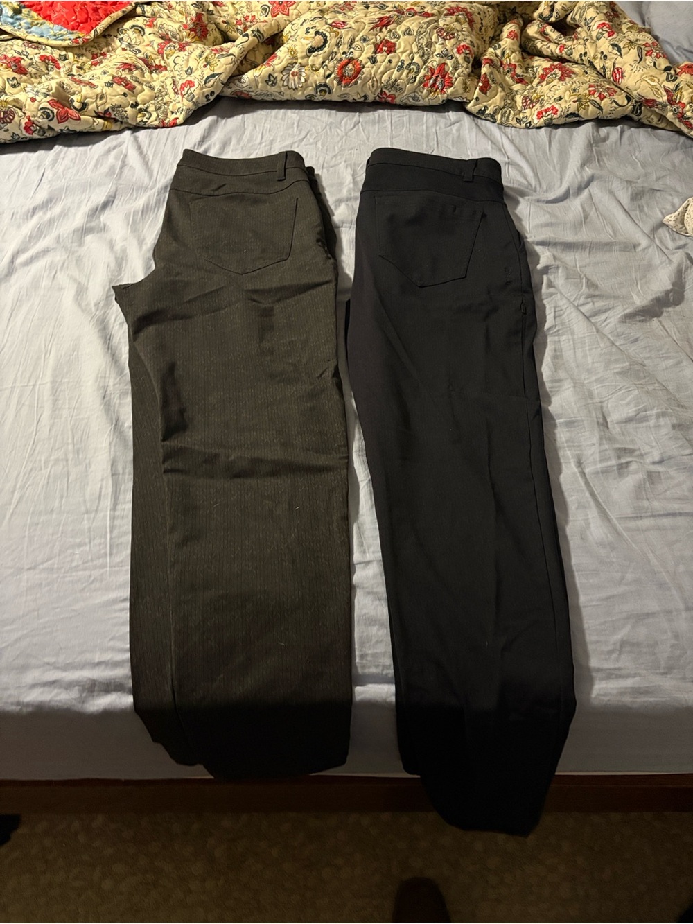 BYLT Basics Corduroy Pants in Olive and Black